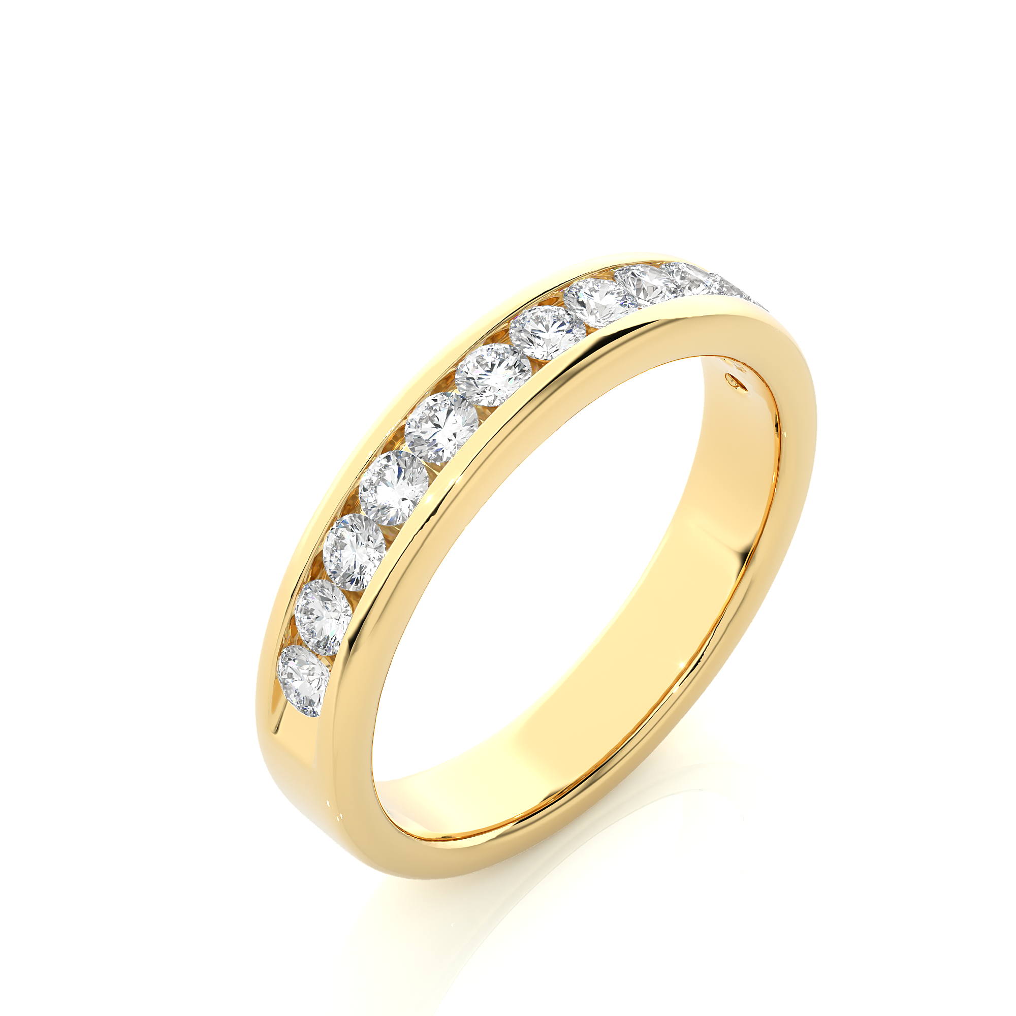 0.52 Carat IJ Color VS1 Clarity Diamond Studded Natural Diamond Ring.